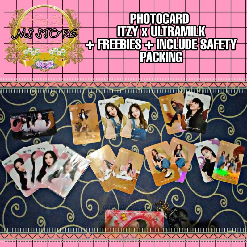 PHOTOCARD PC ITZY x ULTRAMILK FREEBIES YEJI YUNA LIA RYUJIN CHAERYOUNG