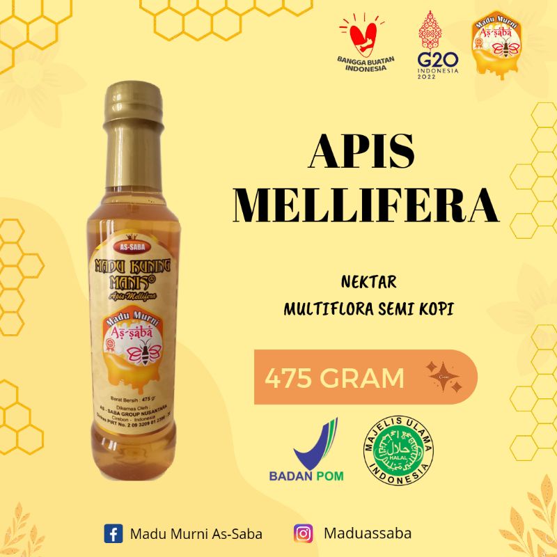 

Madu As-saba kuning manis 475gram