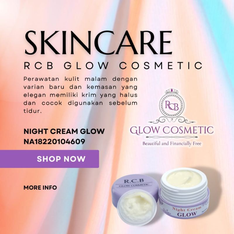 Night Cream RCB glow kosmetik
