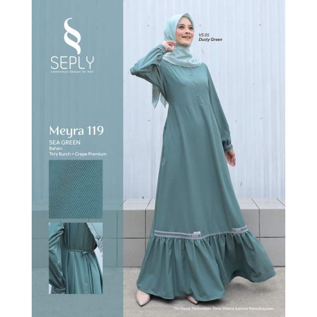 Meyra 119 gamis seply terbaru 2022 gamis polos