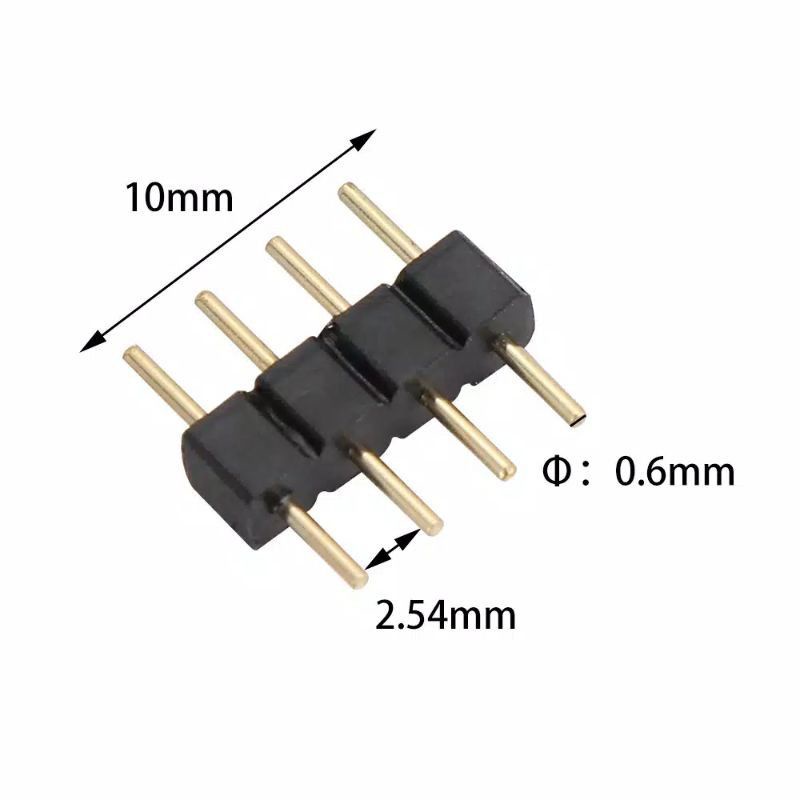 Konektor pin led strip rgb 5050 2835 3528