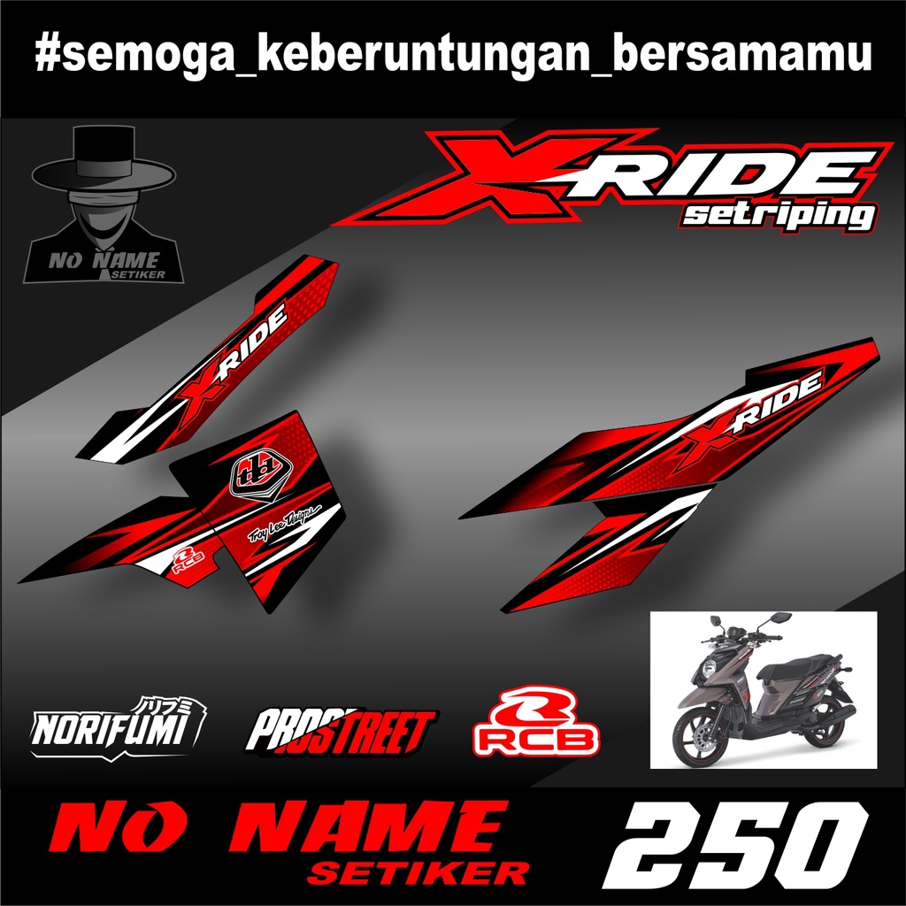 Striping X Ride(250)2013 2014 2015 2016 2017 2018 2019 stiker stricker setiker