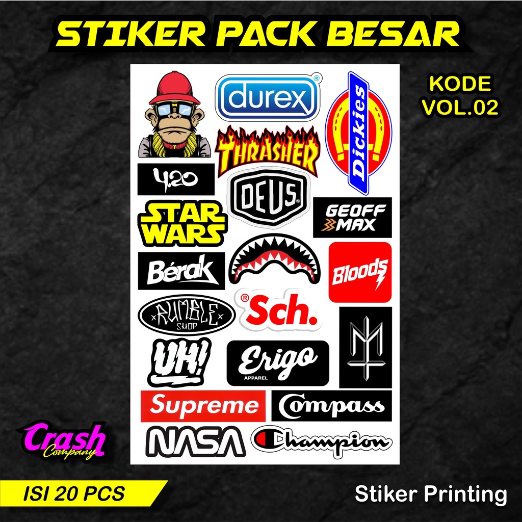 STICKER PACK BRAND, STIKER MOTOR
