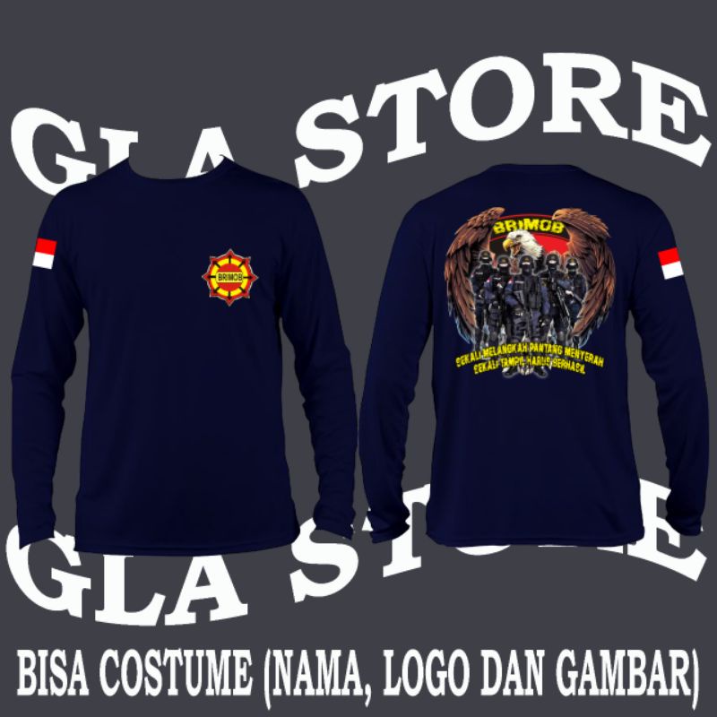 T-SHIRT/KAOS BRIMOB/KAOS POLISI/ATRIBUT POLISI/ATASAN PRIA/KAOS COOTON