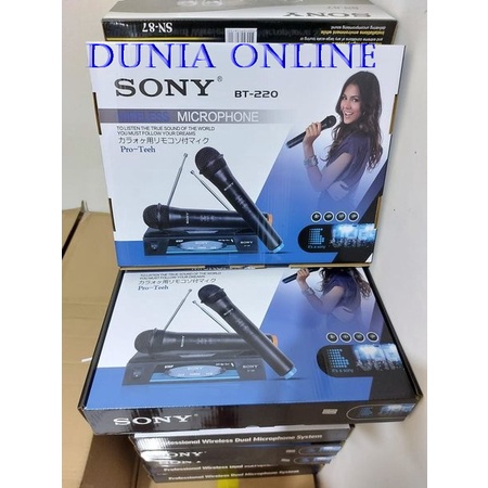 mic wireless sony bt220 mic handle double mic sony bt 220 wireless