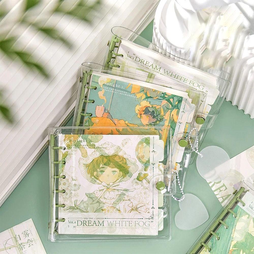 【 ELEGANT 】 Loose-leaf Notebook Waterproof Cartoon School Stationery Planner Notebook Hand Account Writing Pads Square Diary Book Handbook