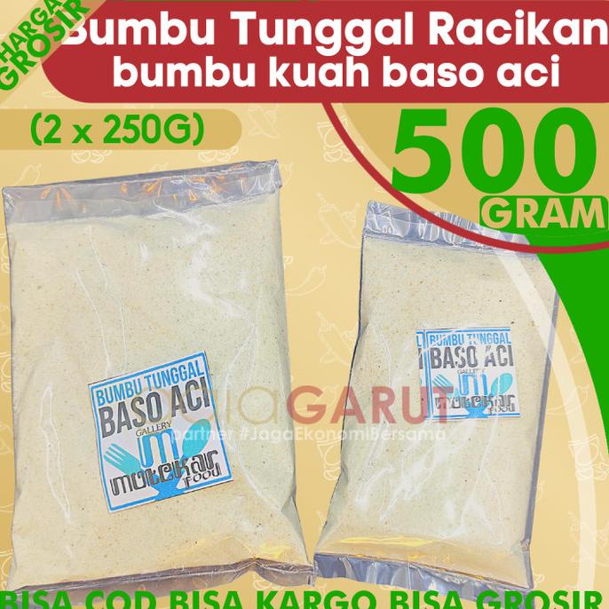 

paling diminati] KHUSUS GROSIRAN - BUMBU TUNGGAL BASO ACI 500gr (2x250gr) racikan kemas