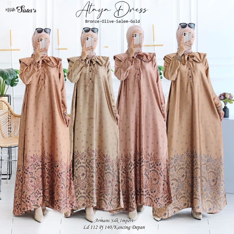 ATAYA DRESS ARMANI SILK IMPORT by HIJAB SISTER’S