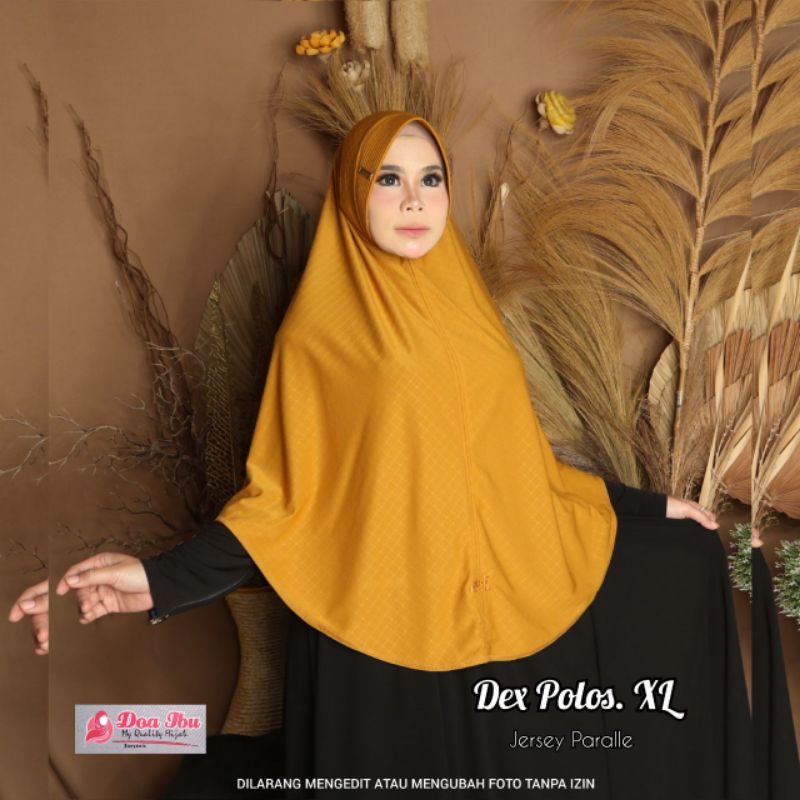JILBAB INSTANT DEX XL JERSEY PARALE ORIGINAL DOA IBU