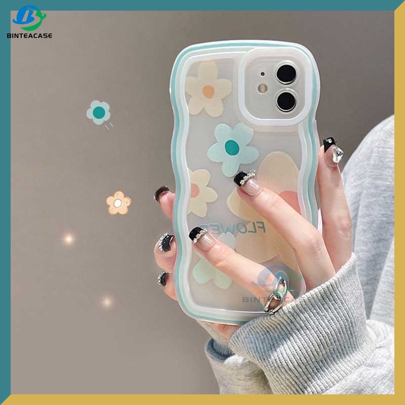 Case Bahan TPU Motif Bunga Besar Untuk iPhone 14 14 Pro MAX 11 Pro 11 Pro MAX 12 12 Pro 12 Pro MAX 13 Pro MAX X XR XS MAX 6 6S 7 8 Plus