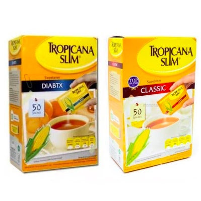 

Tropicana Slim Sweetener isi 50 sachet