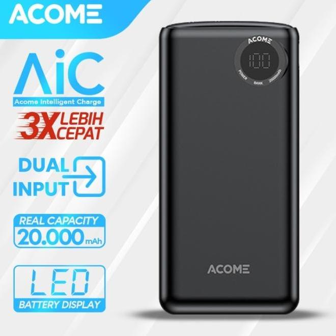 ACOME POWERBANK 20000MAH FAST CHARGING QC3.0 PD VOOC SCP DASH AP201 GFHT64769FR