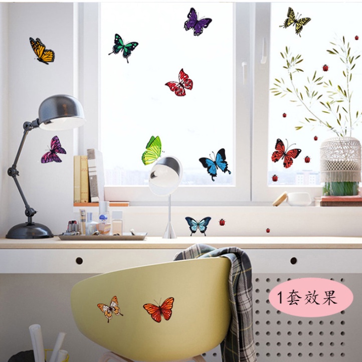 ❤ IJN ❤ Butterfly Wall Sticker - Stiker Hiasan Dinding Kupu Kupu - Tempelan Kulkas - Dekorasi Rumah