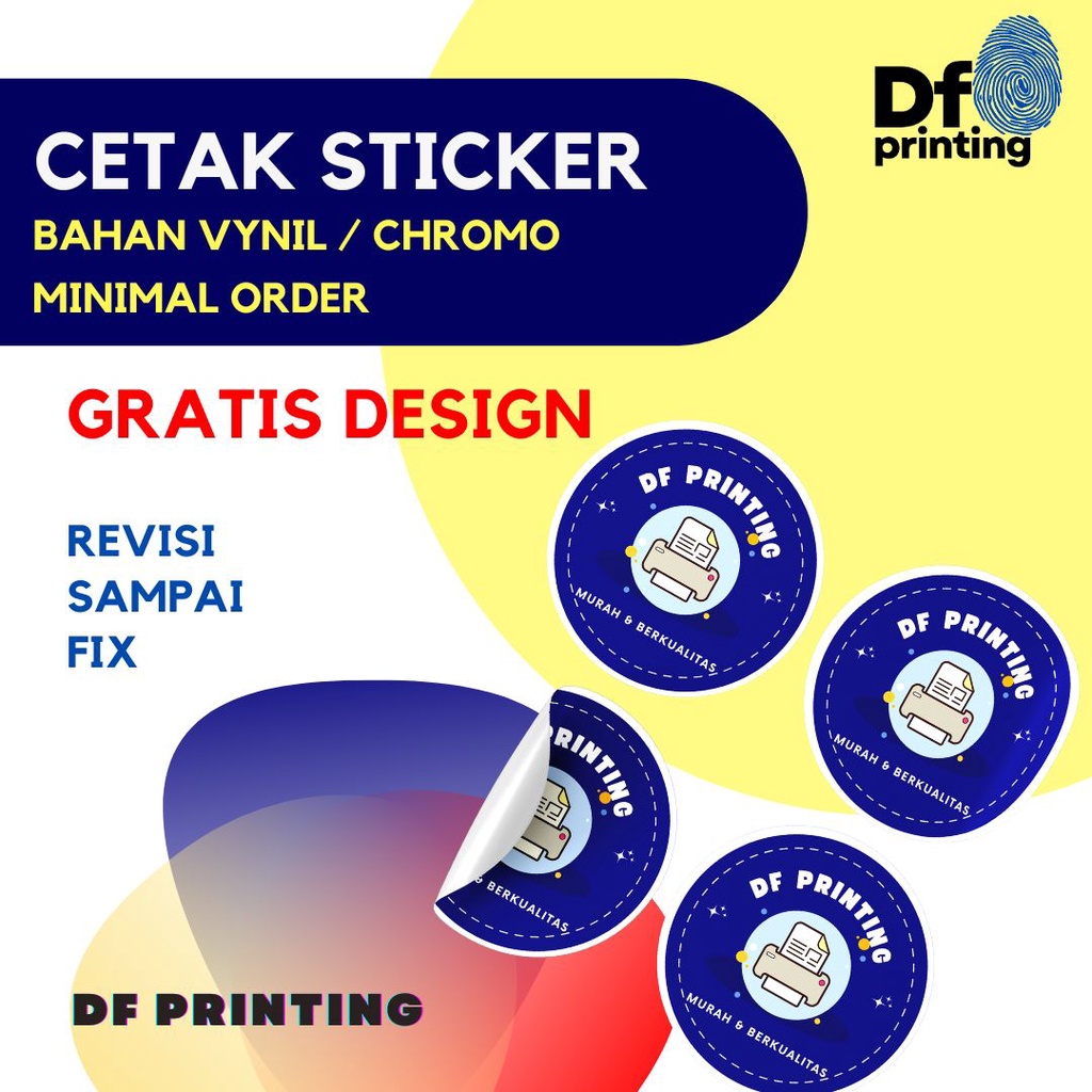 

CETAK STICKER MURAH | STICKER BULAT | LABEL | GRATIS DESIGN