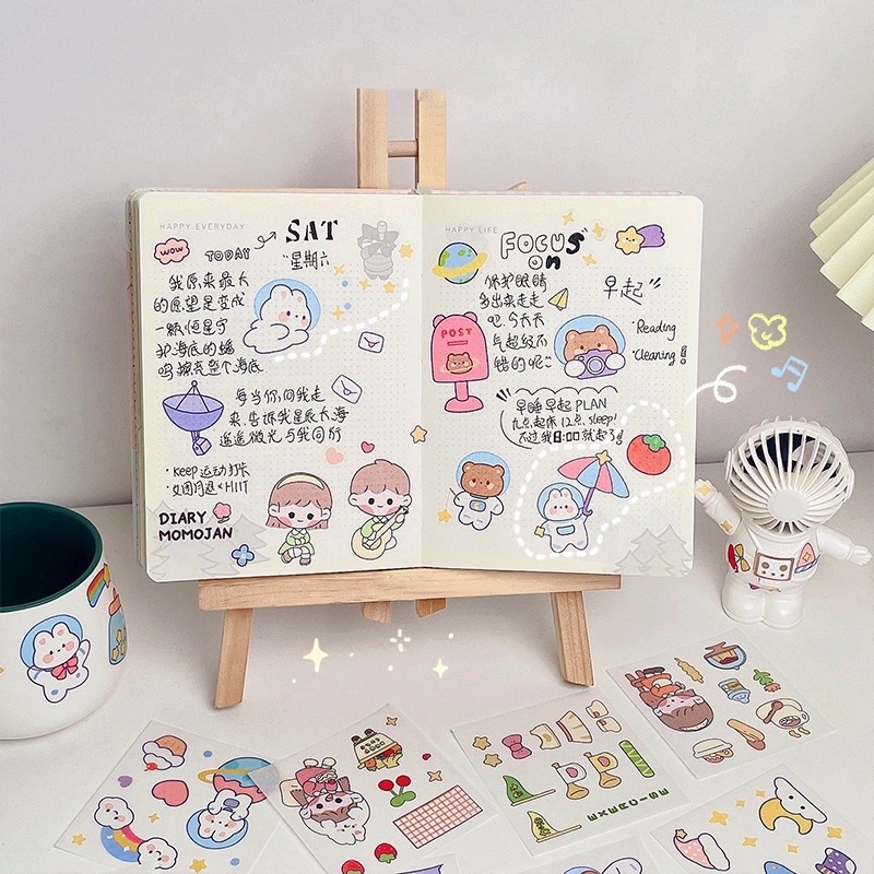 

1 lembar stiker WASHI TAPE motif happy hour star trael sticker kertas lucu murah cute bagus kawaii ala korea gaya kiyowo imut untuk jurnal desain weekly plan botol minum hp serbaguna imut lucu