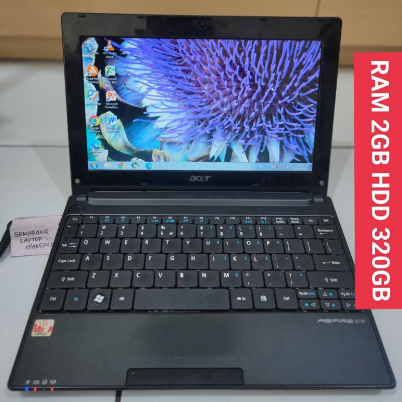 Netbook Acer Aspire One 522 10inch Notebook Slim Second Seken Bekas Murah Sekolah Kuliah Kerja Ngetik