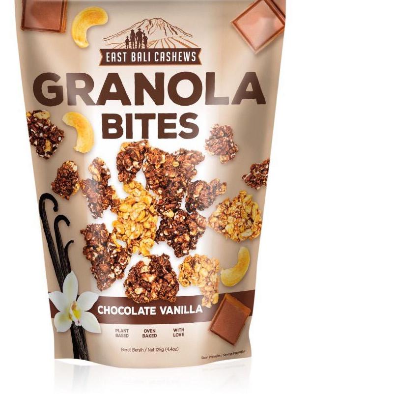 

11.11✔️East Bali Cashews Granola Bites Chocolate Vanilla 125 gram|KD3
