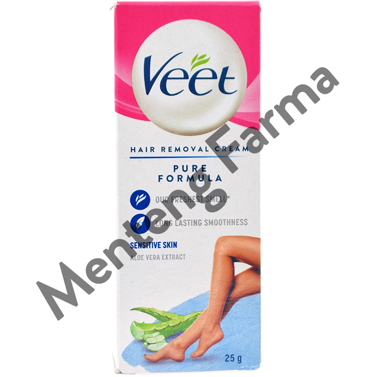Veet Hair Removal Cream Sensitive 25 Gr - Perontok Bulu Kulit Sensitif