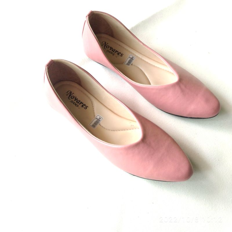 sepatu wanita flat terbaru flatshoes mules insol karet rn086