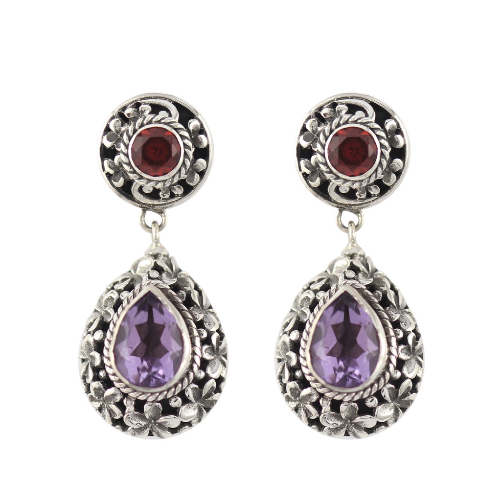 Anting Perak Stud Jepun Permata E1460