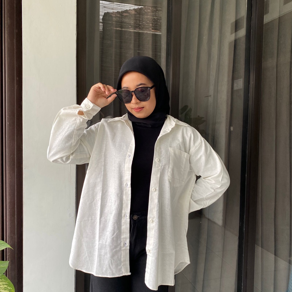 Kemeja Linen Oversize