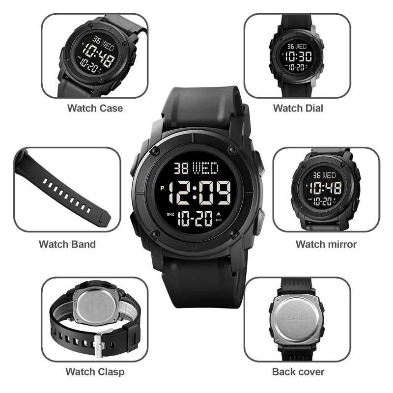 ARS - SKMEI Jam Tangan Digital Pria Strap Silicone - 1853