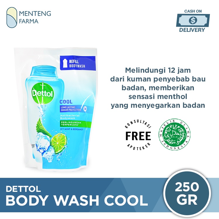 Sabun Mandi Cair Dettol ProFresh - Cool (250 Gram)