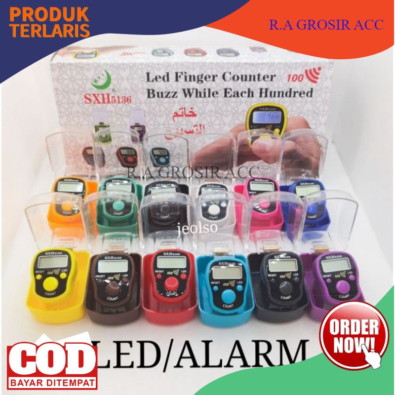 TASBIH DIGITAL LED ALARM PER 100 BUNYI