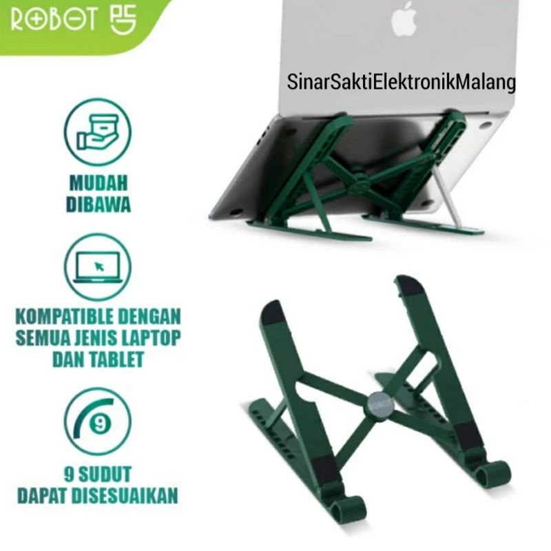 Robot Stand Holder Laptop Alas Dudukan Tablet Notebook Ipad Plastik Tebal Kuat