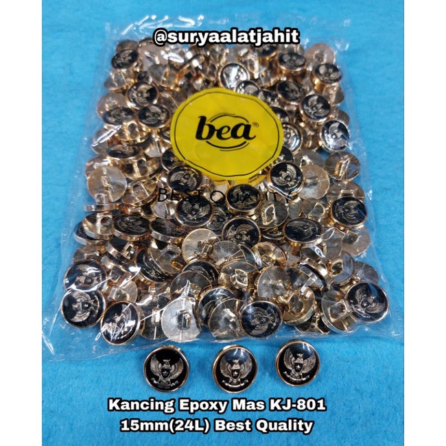 kancing mas Epoxy KJ-801 24L best Quality =rp.61.500/144pcs