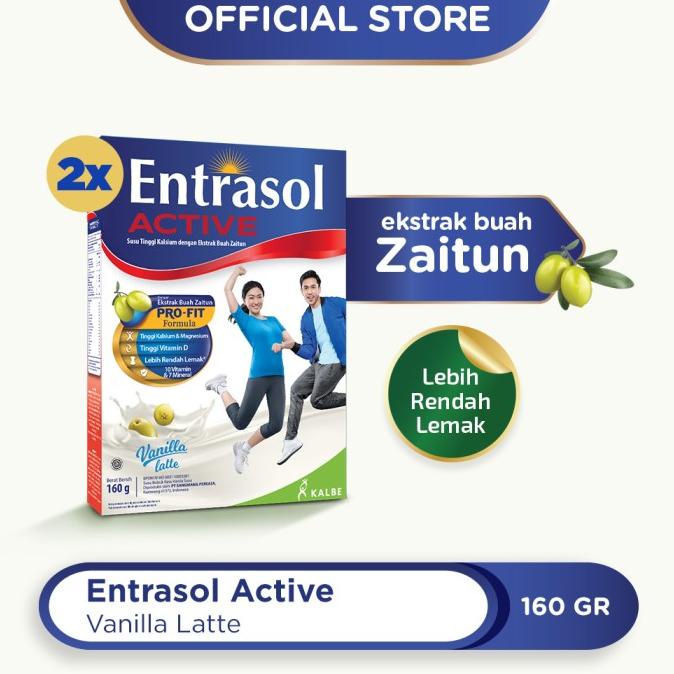 

[ COD ] Entrasol Twinpack Active Vanilla Latte 160g