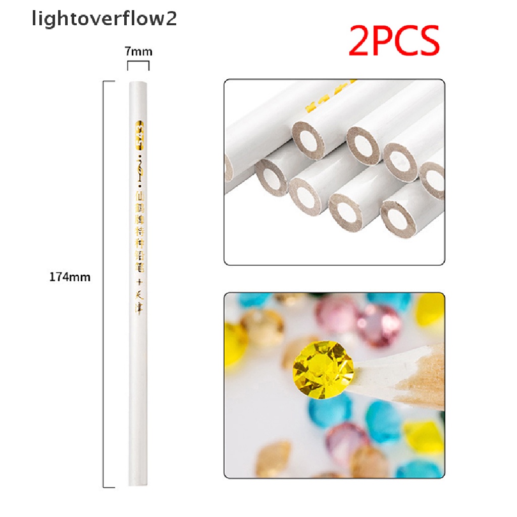 (lightoverflow2) 2pcs Pensil Penanda Garis Bahan metal / Plastik / Kulit / Porselen