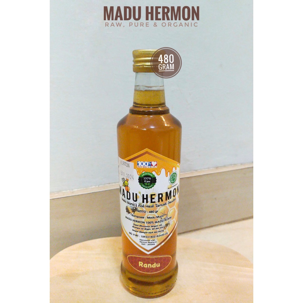 

Madu Hermon -5 Varian Madu Raw, Murni dan Organik 480gr (Sertifikat PIRT)