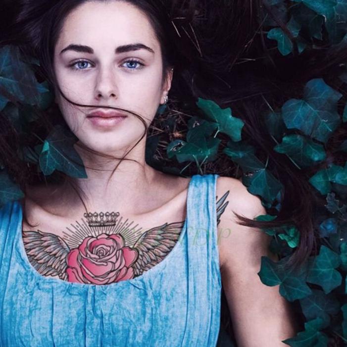 Big Sale tatto temporary bunga full dada tahan lama anti air