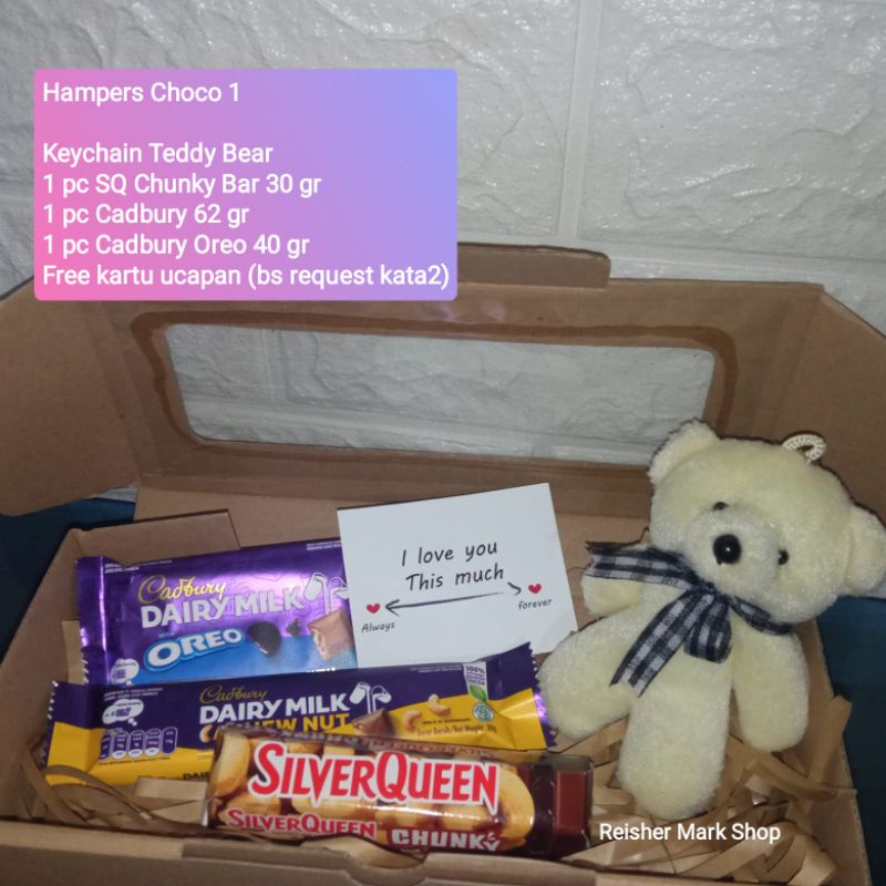 

Hampers Choco Hampers Coklat Gift Hadiah Kado Birthday / Anniv/ Graduation Wisuda dll