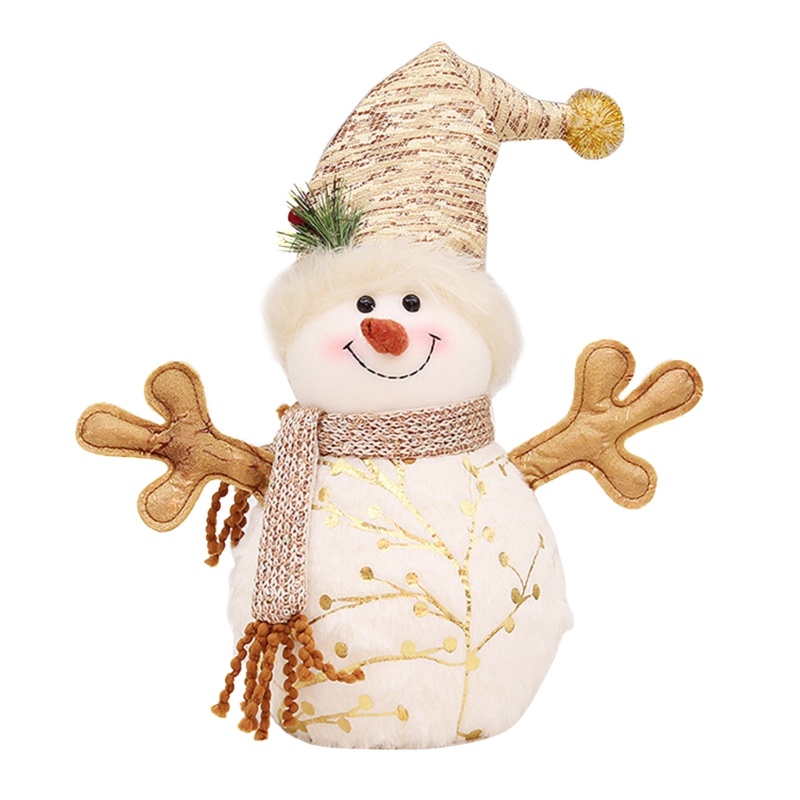 Mary Smiling Snowman Plush Stuffed Animals Ornament Decor Hadiah Desember Merry Christmas Everyone Snowman Figure