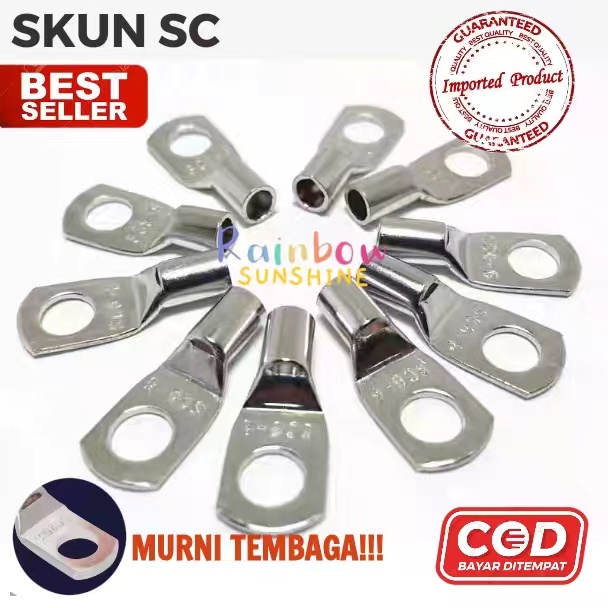 Kabel Skun SC 50-8 SC 50-10 Tembaga Merah