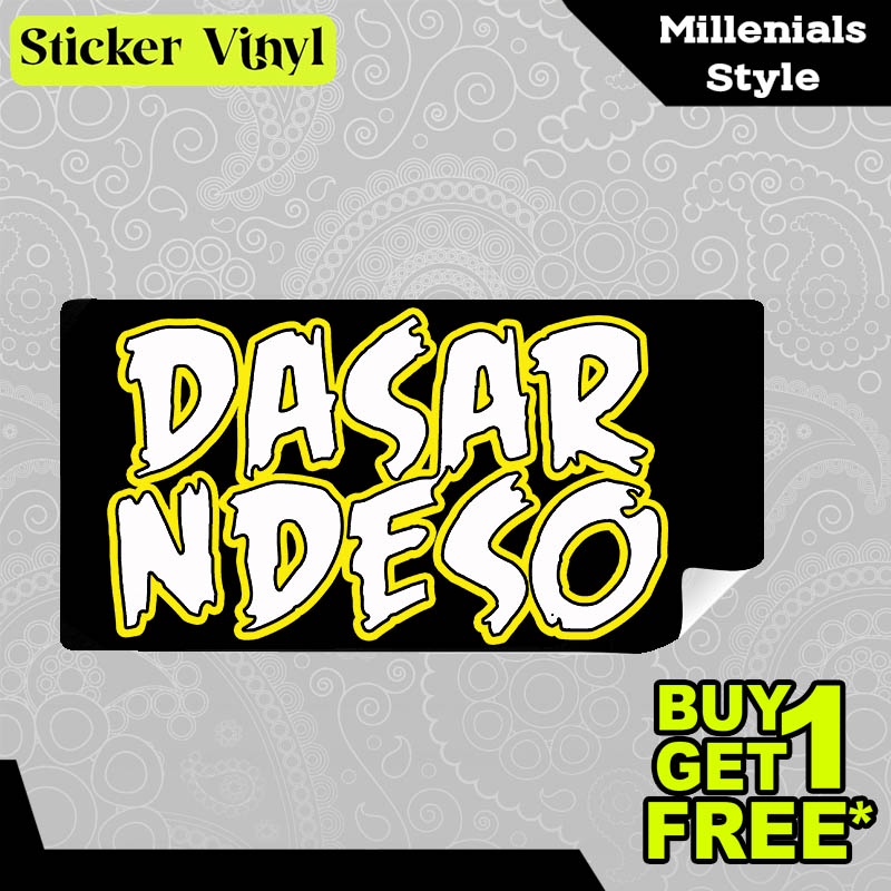 

Stiker Sticker Dasar Ndeso Gambar Unik Desain Keren dan Kekinian Aesthetic Bahan Vinyl Satuan Anti Air