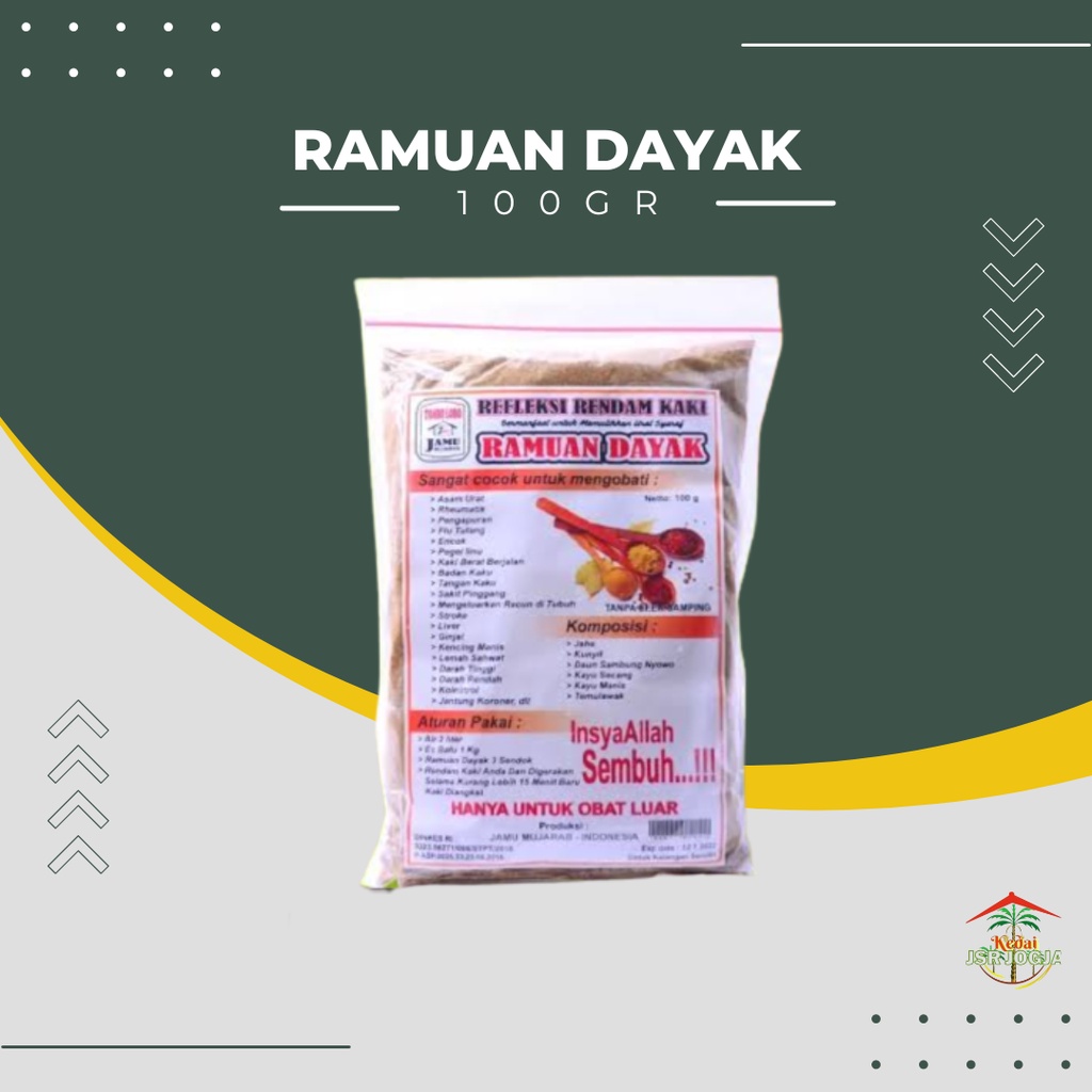 Ramuan Dayak Rendam Kaki ampuh untuk sakit Asam Urat, Stroke &amp; Saraf Kejepit