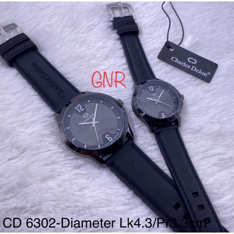 jam tangan charles delon couple new edition original anti air