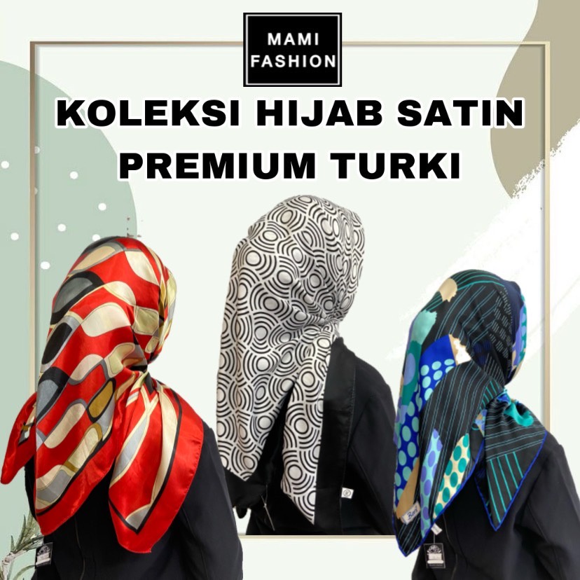 KOLEKSI HIJAB SATIN PREMIUM / Hijab segiempat satin premium / Jilbab satin silky premium / Hijab mot