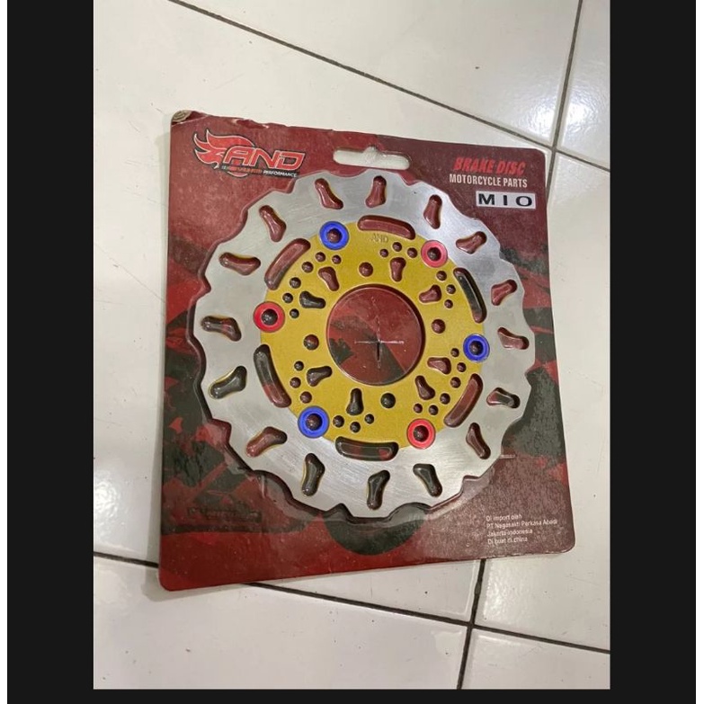 Disc piringan cakram depan yamaha mio model daytona monel ukuran standar lubang 4 pnp mio