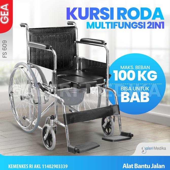 Kursi Roda GEA FS 609 - Kursi Roda 2in1 / 2 in 1