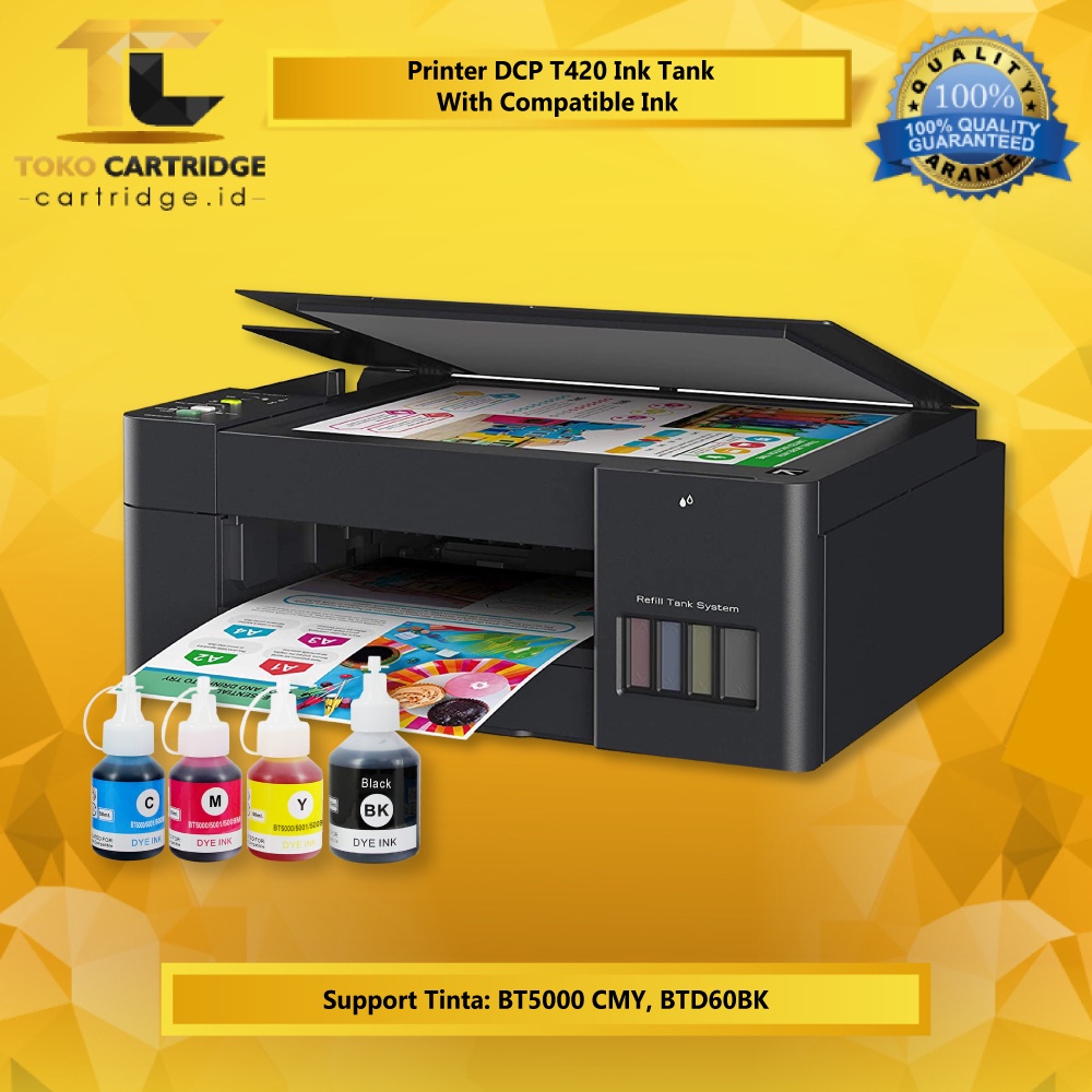 Printer DCP T420W Duplex Colour Printing T420 All In one WIFI A4 tinta BTD60 BT 60 BT5000 BT 5000