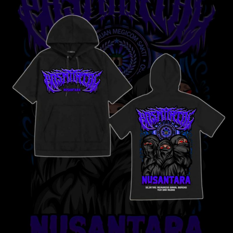 TS HOODIE PASMORTAL NUSANTARA DESAIN TERBARU DISTRO BAHA PREMIUM BISA COD