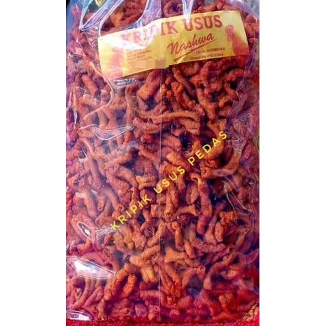 

kripik usus pedas 1kg / kripik usus / usus pedas / usus kripsy pedas