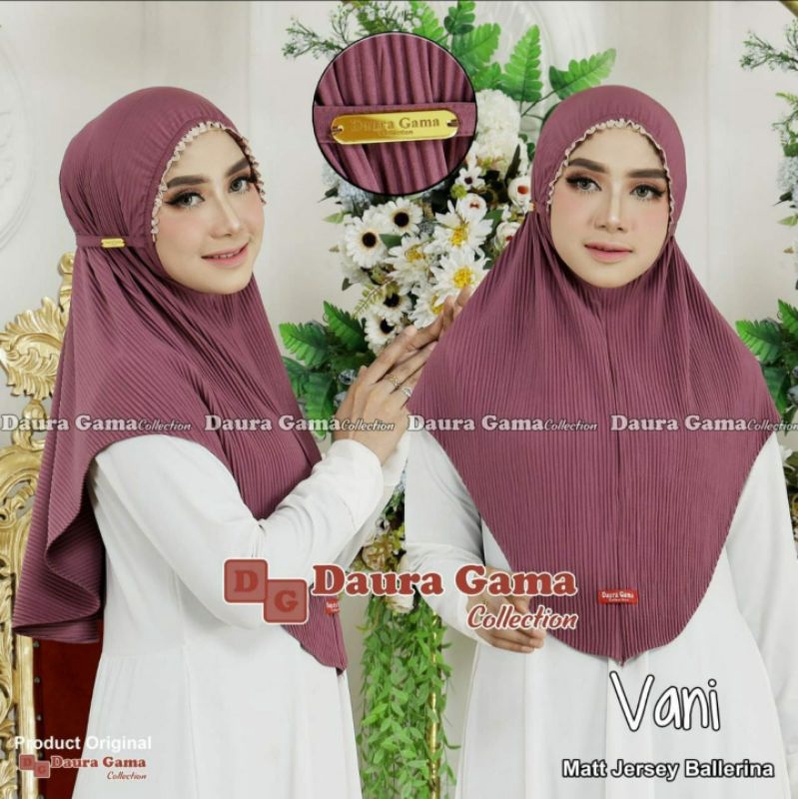 HIJAB INSTAN KERUT PLISKET VANI ORI DAURAGAMA