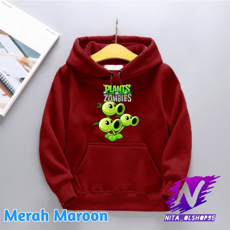 hoodie anak plants vs zombie game sweater anak hoodie