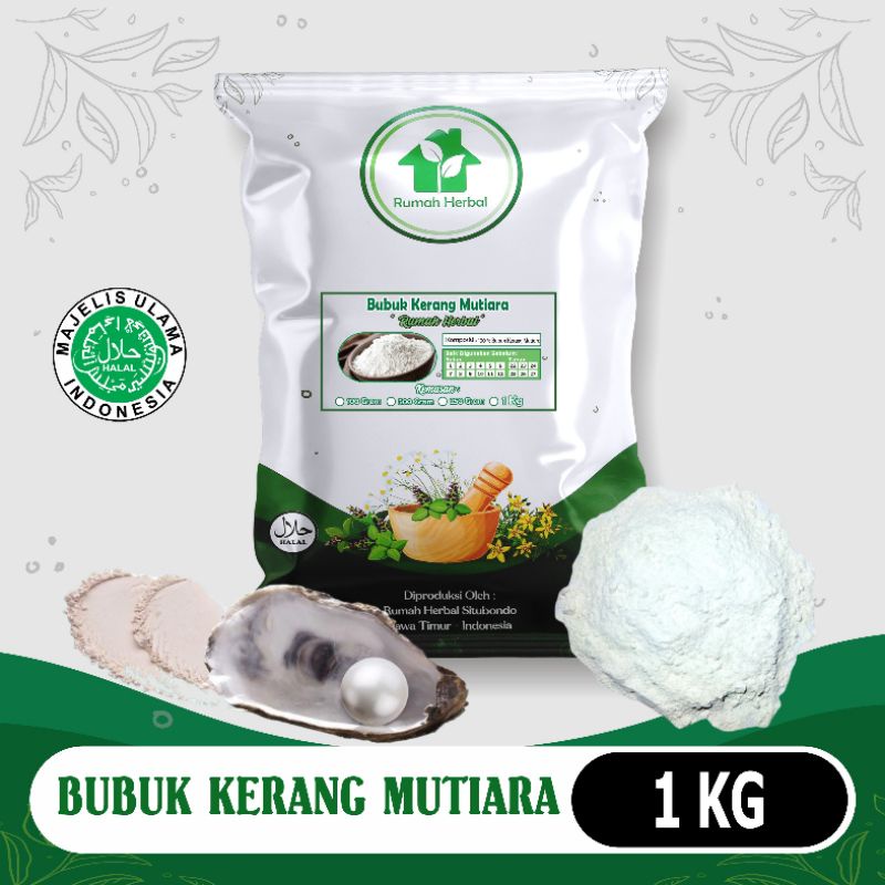 

Bubuk kerang mutiara murni kemasan 1kg