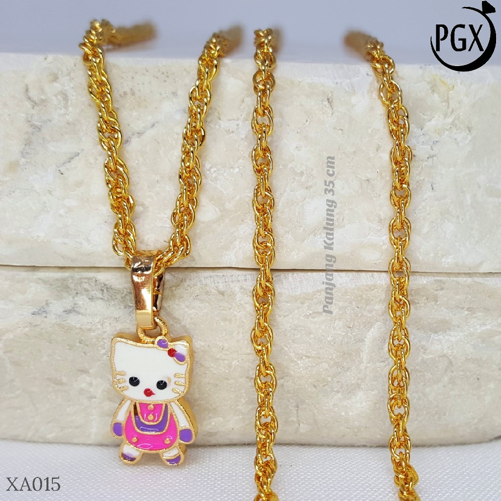 PGX Kalung Anak Perempuan Xuping Lapis Emas Aksesoris Fashion Perhiasan Premium - XA015